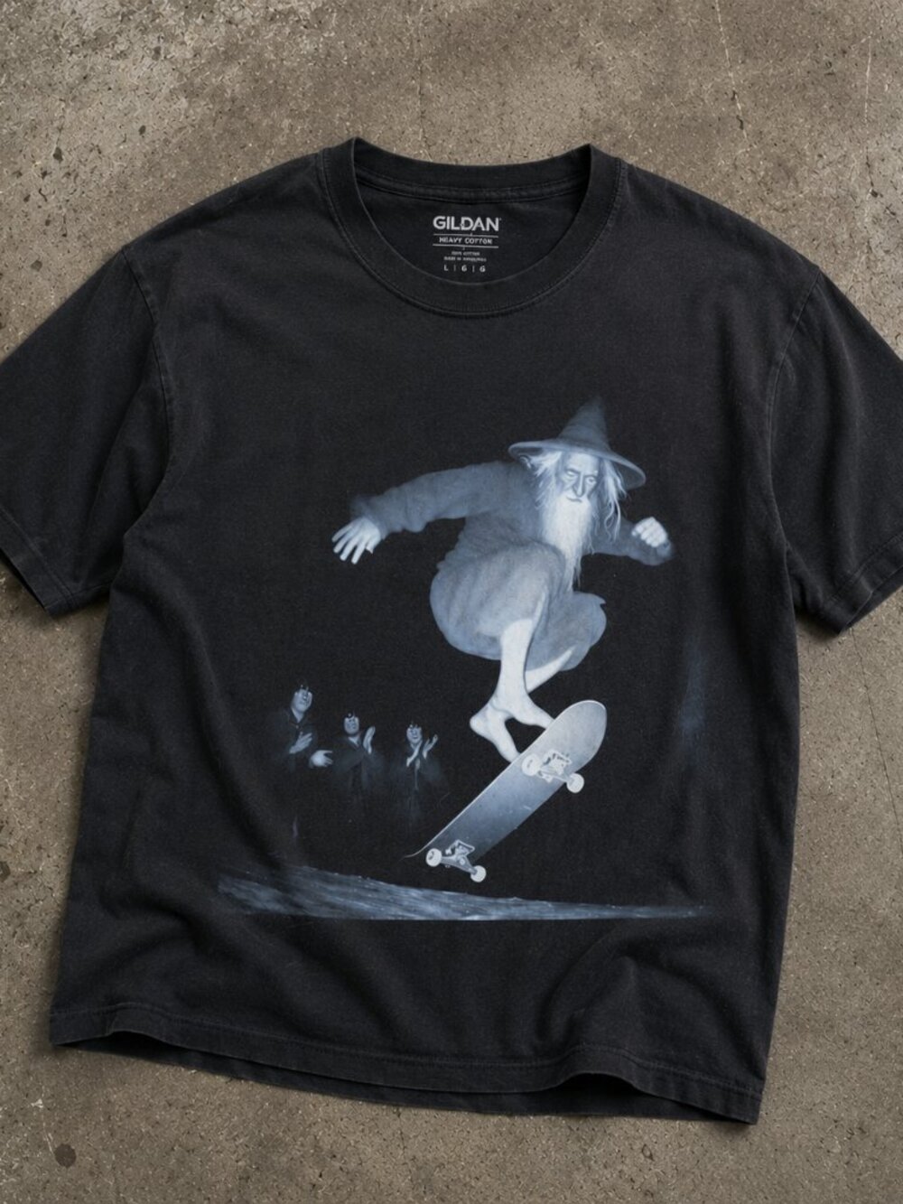 Gandalf Skateboarding Shirt, Gandalf Skateboard T-Shirt, Funny Wizard Tee
